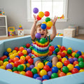 Bolson Bolsa 50 Pelotas - Peloteros Niños Casita Piletas Multicolor