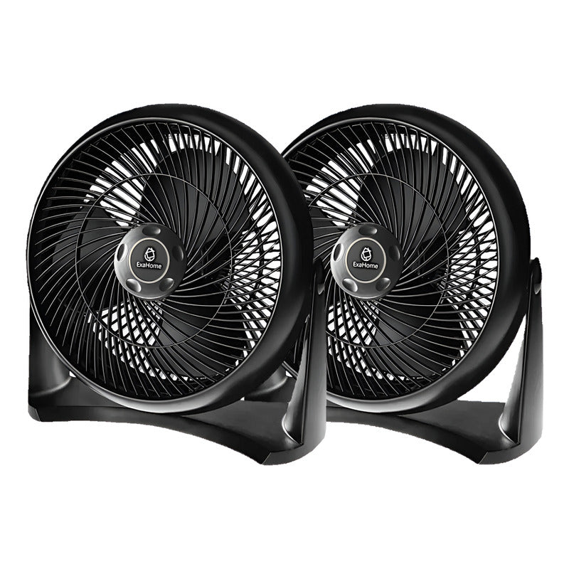 Combo 2 Ventiladores 12  Turbo Exahome P Tienda Oficial 30 Cm Negro 5