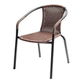 Silla Rattan Ratan Jardin Patio Terraza Casa Hogar Exterior Tabaco