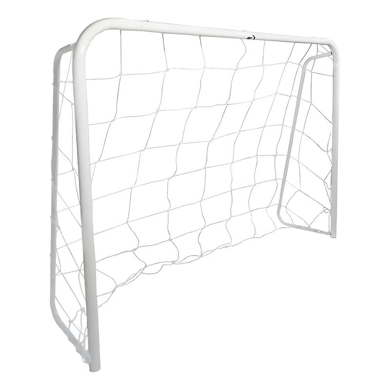 Arco De Futbol Exahome Metalico 80x50x30 Desarmable Con Red Blanco