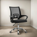 Silla De Escritorio Exahome Gas Gamer Ergonómica Negra Color Negro Material Del Tapizado Malla