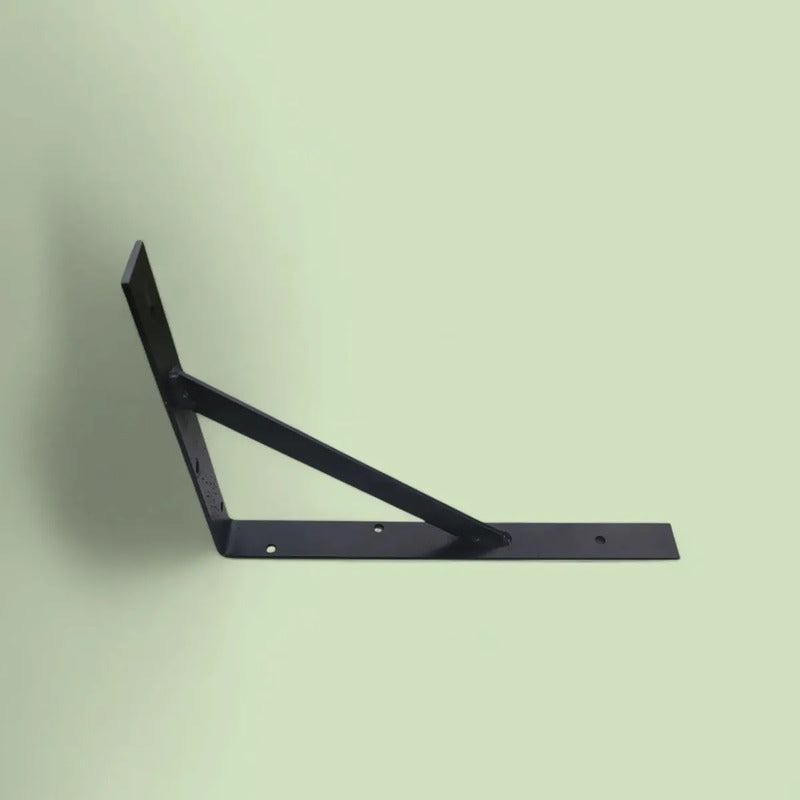 Ménsula Exahome Con Travesaño Negra 40cm Soporte Estantes