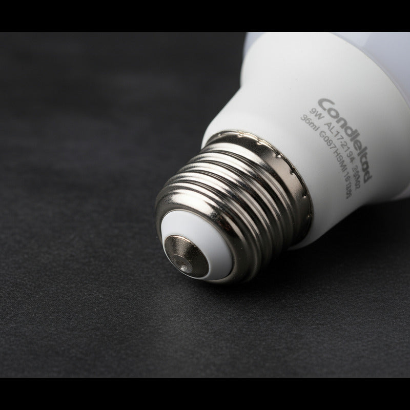 Foco Lampara Clasica  Led A60 9w Calida Blanco Cálido