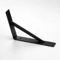 Ménsula Exahome Con Travesaño Negra 40cm Soporte Estantes