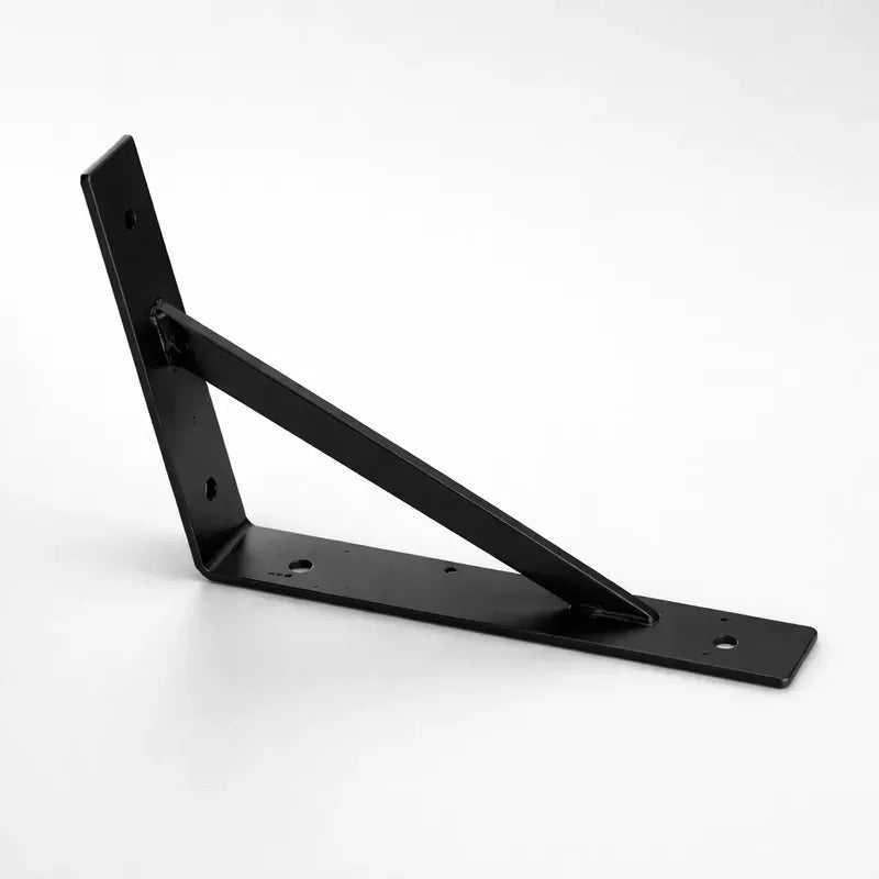 Ménsula Exahome Con Travesaño Negra 40cm Soporte Estantes