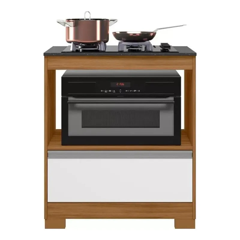 Bajo Mesada De Cocina Exahome Exclusivo Premium Para Anafe Roble