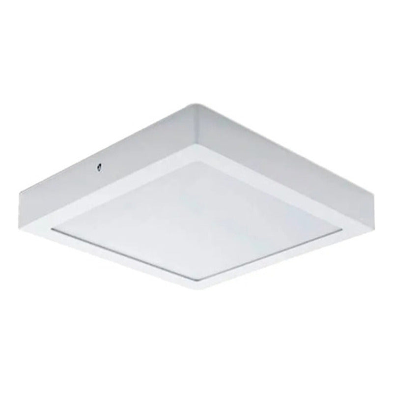 Plafon Cuadrado Con Base 18w Led Luz Fria