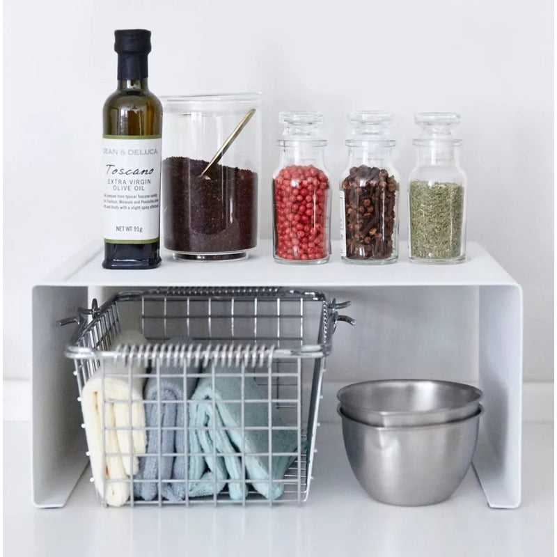 Organizador Alzada De Alacena Exahome Metal Estante Cocina
