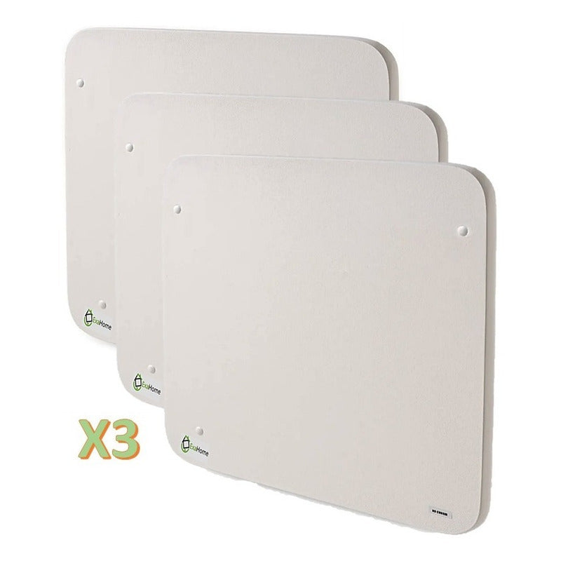 3 Panel Placa Calefactor 480w Bajo Cons Tienda Oficial Blanco