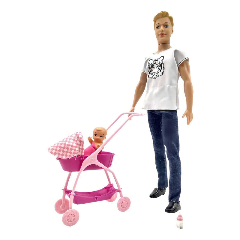 Muñeca Poppi Men Doll Figura Thiago Papa B312