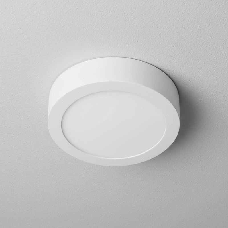 Plafon Redondo Con Base Circular 18w Luz Fria Blanco