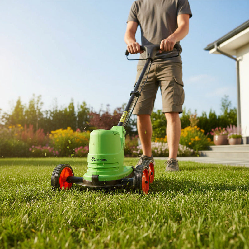 Bordeadora Cortadora 900w Carro Pasto Cesped 2 Rulemanes Verde Claro