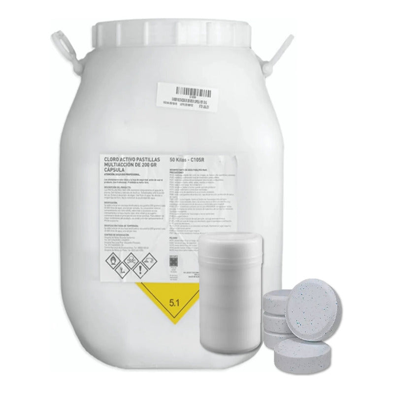 2kg D Pastillas Cloro Multiacción De 200grs Pileta Alguicida