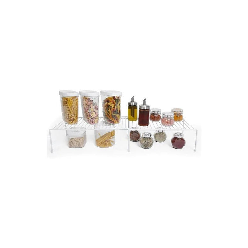 Organizador Alzada Alacena Extensible Exahome Estante Extra Blanco