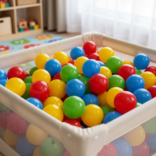 Bolson Bolsa 100 Pelotas - Peloteros Niños Casita Piletas Multicolor