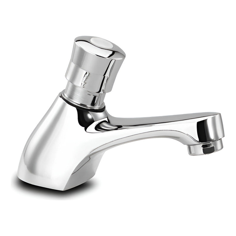 Grifería De Mesa Hydros Thempomatic Metal Cromo Para Lavatorio