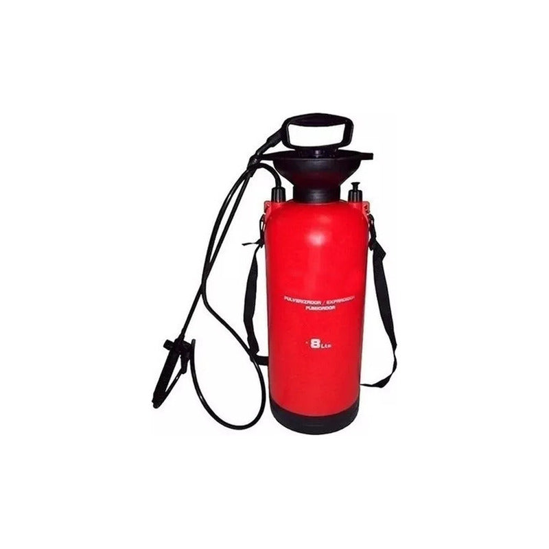 Pulverizador Fumigador Exahome Rociador 8 Lts Lanza Correa Color Rojo
