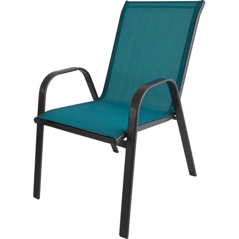 Silla Jardín Patio Interior Exterior Reposera Sling Apilable