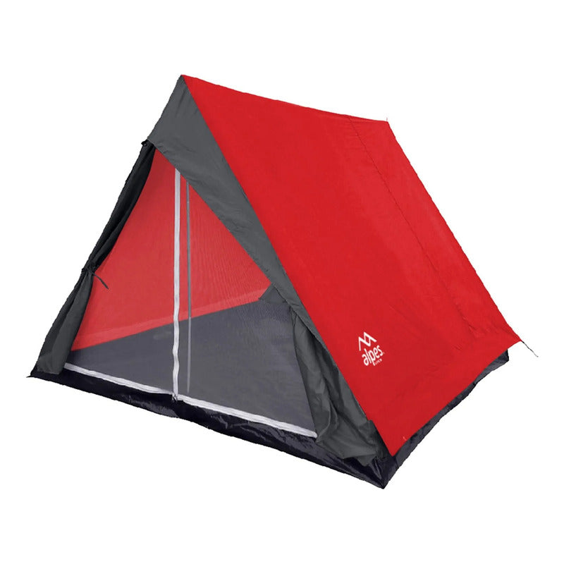 Carpa Canada 4 Personas Camping Campamento Doble Costura Rojo