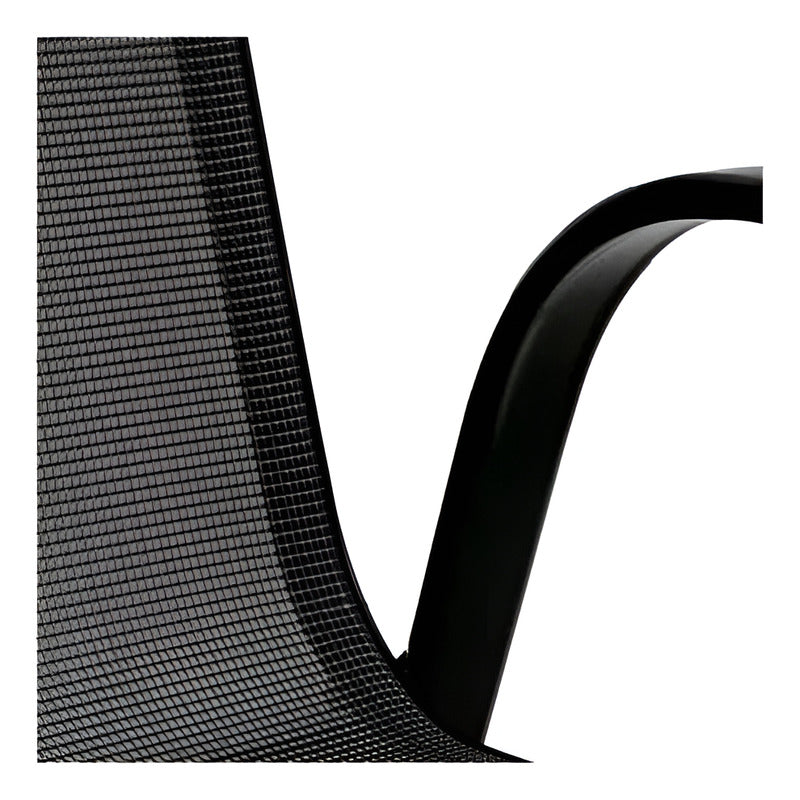 Silla De Jardin Exterior Sling De Acero Exahome Gris Sling