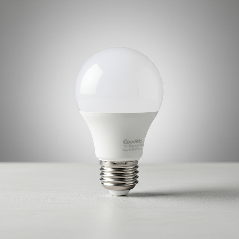 Lampara Led Foco Clasica A60 7w Calida Pack 20u Blanco Cálido