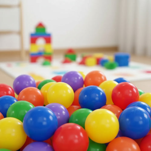 Bolson Bolsa 50 Pelotas - Peloteros Niños Casita Piletas Multicolor