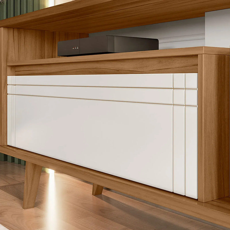 Rack Tv Premium Exahome 60 Pulgadas Mueble Televisión Nordic Blanco
