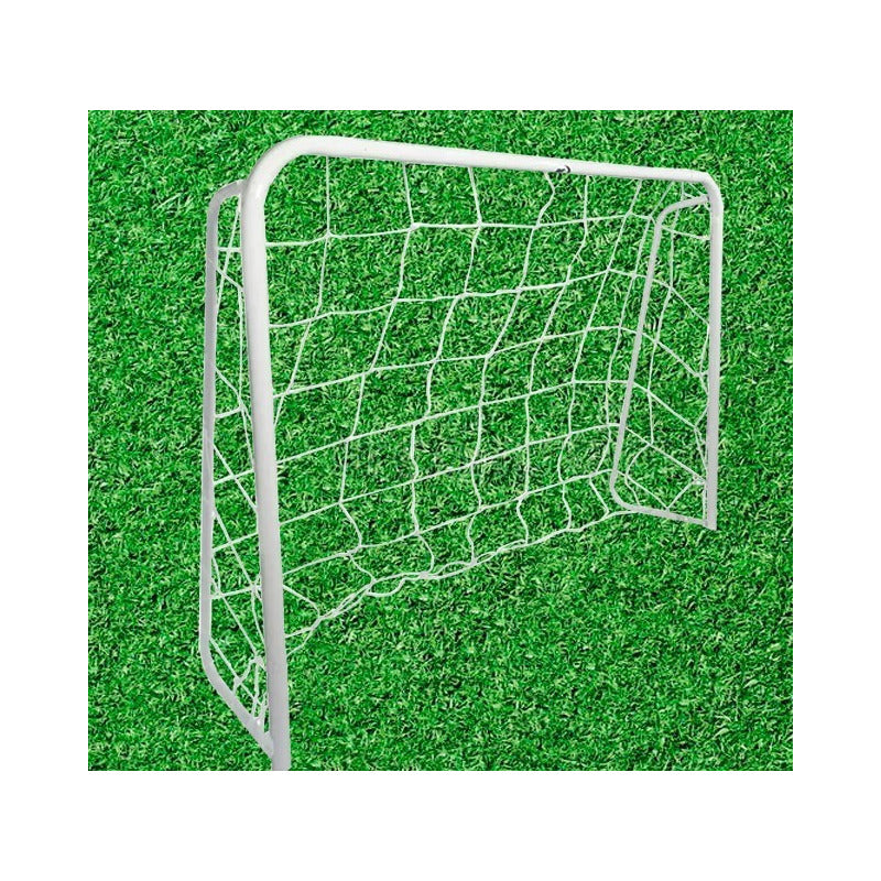 Arco De Futbol Exahome Metalico 80x50x30 Desarmable Con Red Blanco