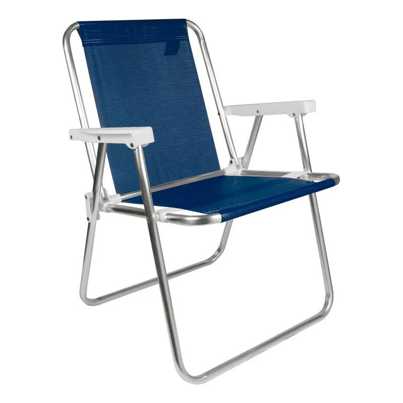 Silla Plegable Aluminio Reposera Sillon Playa Jardin Camping