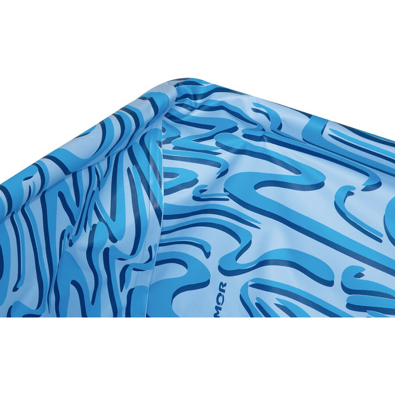Pileta Estructural Rectangular Mor 001002 Con Capacidad De 1000 Litros 1.26x1.89 M Azul Agua