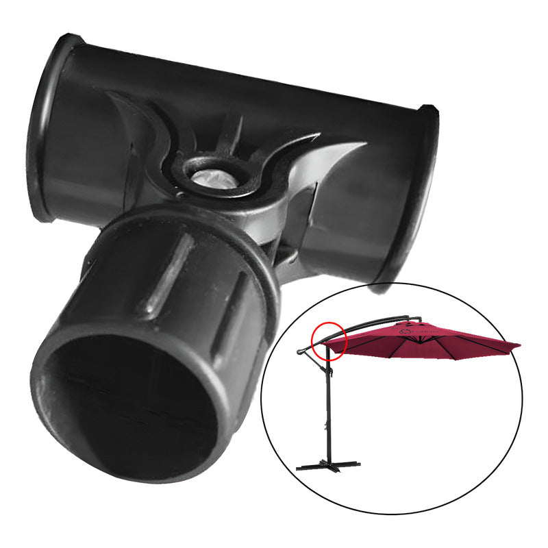 Repuesto T De Sombrilla Lateral Banana 3mts Accesorio Color Negro Accesorio T De Sombrilla Banana