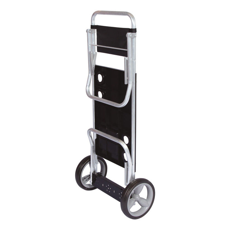 Carro Carrito Playero Mesa Porta Sillas De Aluminio Ultra Liv Color Negro