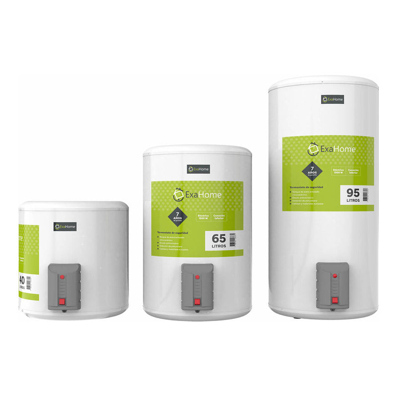 Termotanque Exahome Electrico 40 Litros Carga Inferior 1500w Blanco