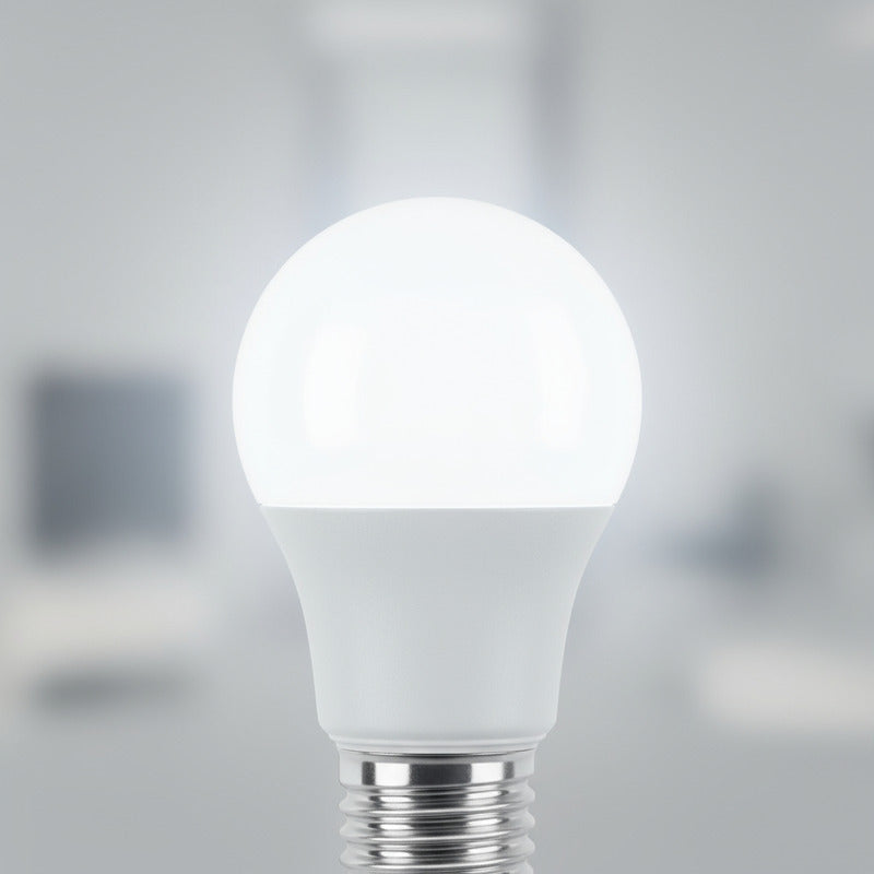 Lampara Led Foco Clasica A60 7w Luz Fria Pack 10 Unidades Blanco Frío