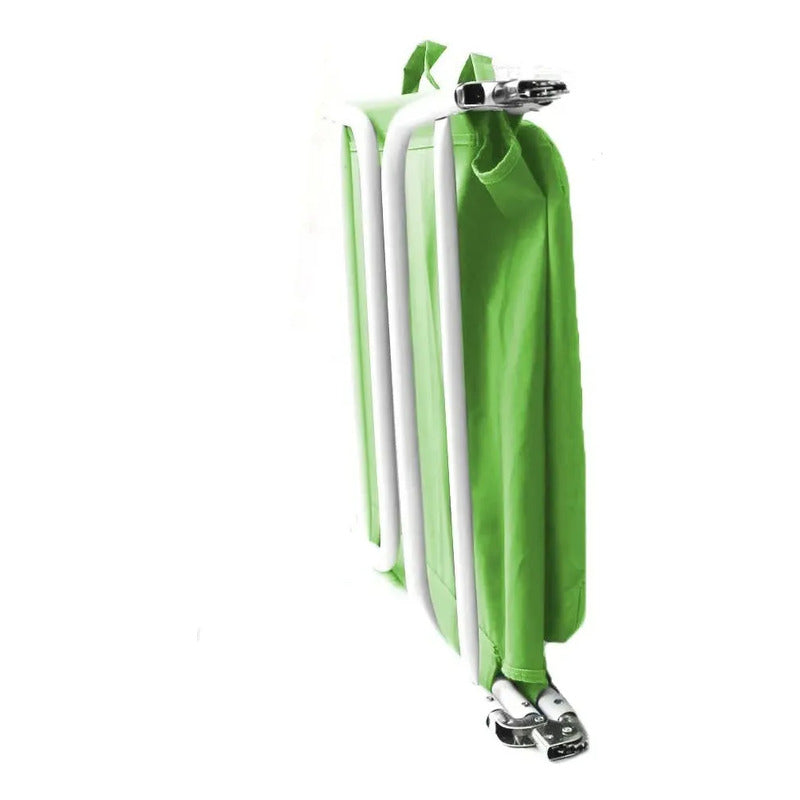 Reposera Camastro Silla Jardin Playa Pileta Cama Plegable Verde