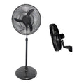 Ventilador Exahome De Pie Y Pared De 20 Pulgadas 50cm 2 En 1 Cantidad De Aspas 3 Aspas Negro Diámetro 20   Material De Las Aspas Plástico 50.8 Cm