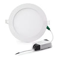 Lámpara Plafón De Techo Exahome Plafon 12w Redondo Embutible Estructura Blanco