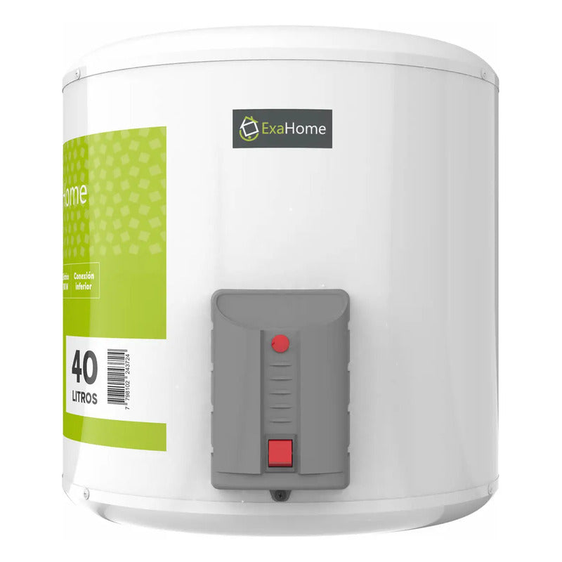 Termotanque Exahome Electrico 40 Litros Carga Inferior 1500w Color Blanco