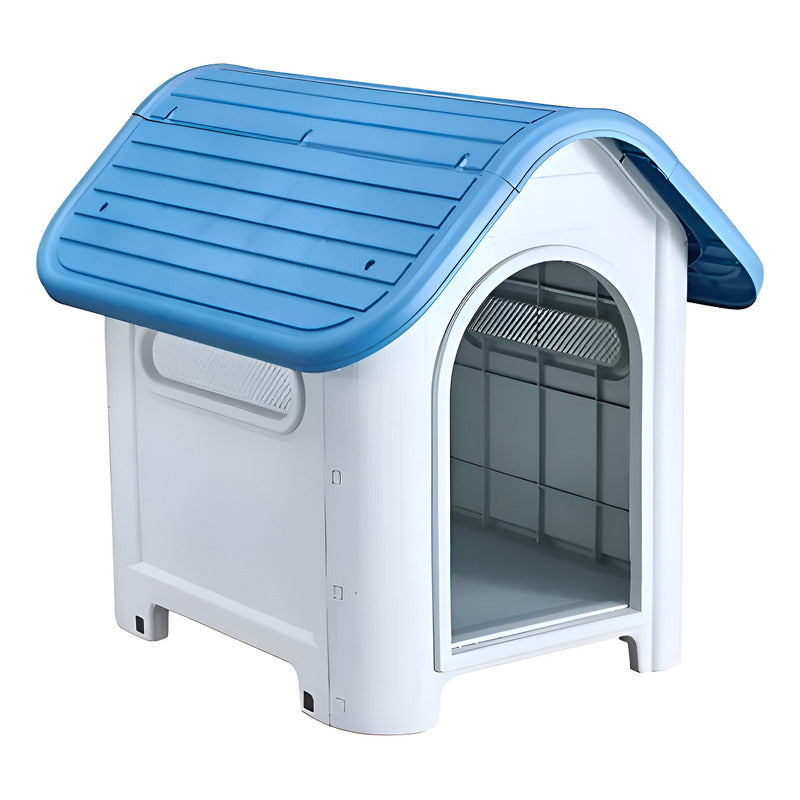 Cucha Casa Para Perros Jardín Perro Termica Mascota Refugio Color Azul Claro