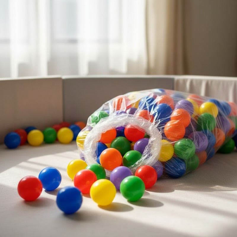 Bolson Bolsa 50 Pelotas - Peloteros Niños Casita Piletas Multicolor