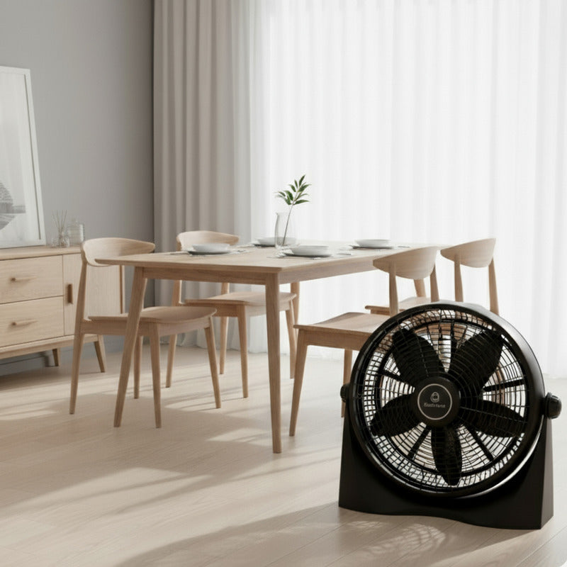 Ventilador Turbo Exahome Mesa Pared Tech Tienda Oficial 40.64 Cm Negro Plástico 5
