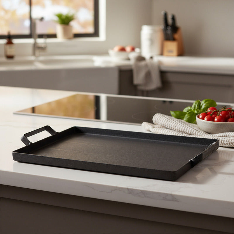 Plancha Bifera 2 Hornallas  Exahome Coc Tienda Oficial Negro