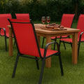 2 Sillas Reposera Textileno Apilable Jardin Country Hogar