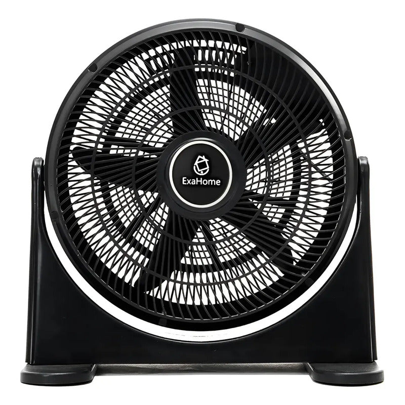 Ventilador Turbo Semi Industrial Exahome Ind. Nacional 35 Cm Negro 14 Pulgadas Negro Pvc 5