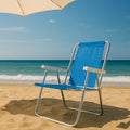 Silla Plegable Aluminio Reposera Sillon  Tienda Oficial Azul