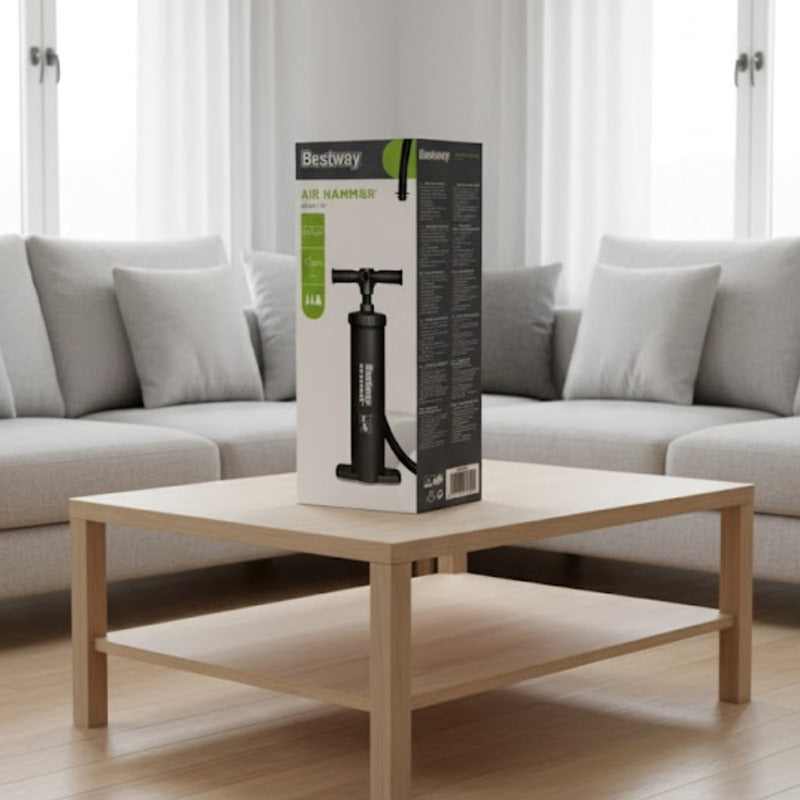 Inflador Colchon Pileta Bote Inflable Pelotero Colchoneta  Negro