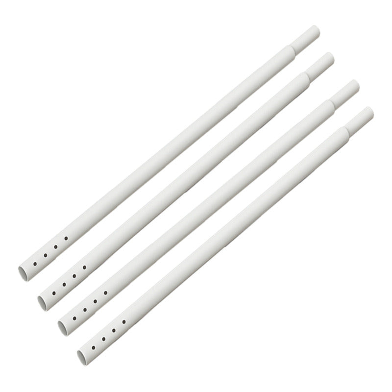 Repuesto 4 Caños Gazebo 100x2,4cm Acero Epoxi Patas Agujeros