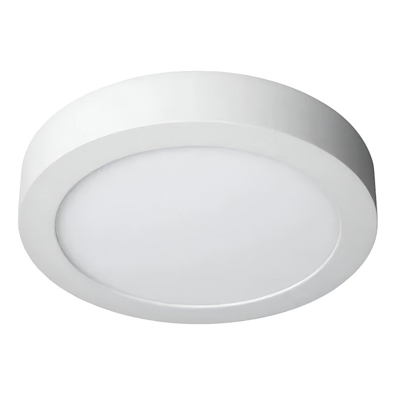 Lámpara Plafón De Techo Exahome Plafon 18w Redondo Con Base Blanco Fria