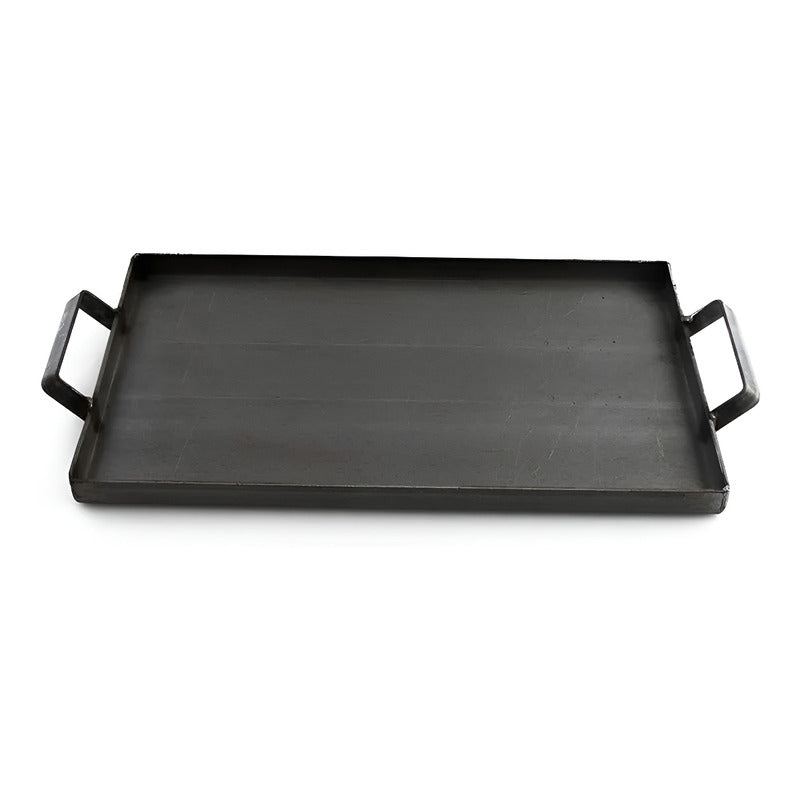 Plancha Bifera 2 Hornallas Exahome Cocina Parrilla Plancha Color Negro