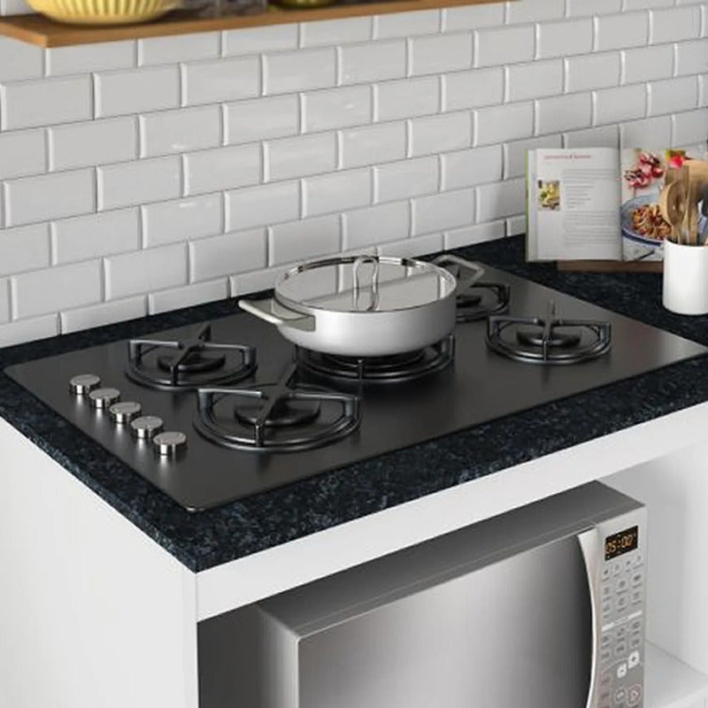 Bajo Mesada De Cocina Para Anafe Exahome Exclusivo Premium Blanco